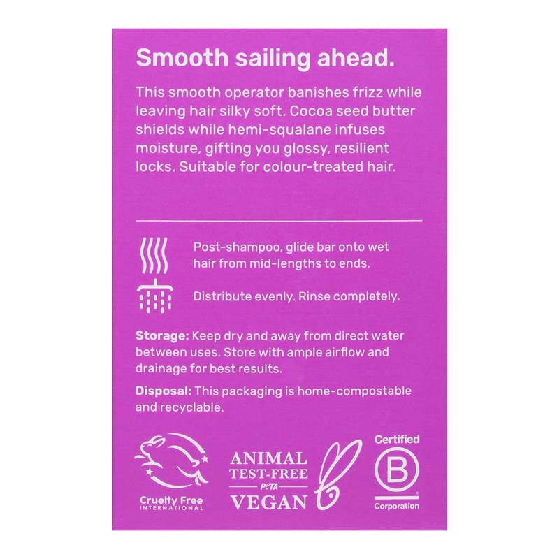 Ethique Smoothing Solid Conditioner for Frizzy Hair, 60g