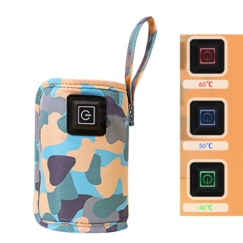 USB Milk Bottle Warmer Bag Size Temperature Adjustable Portable Feeding