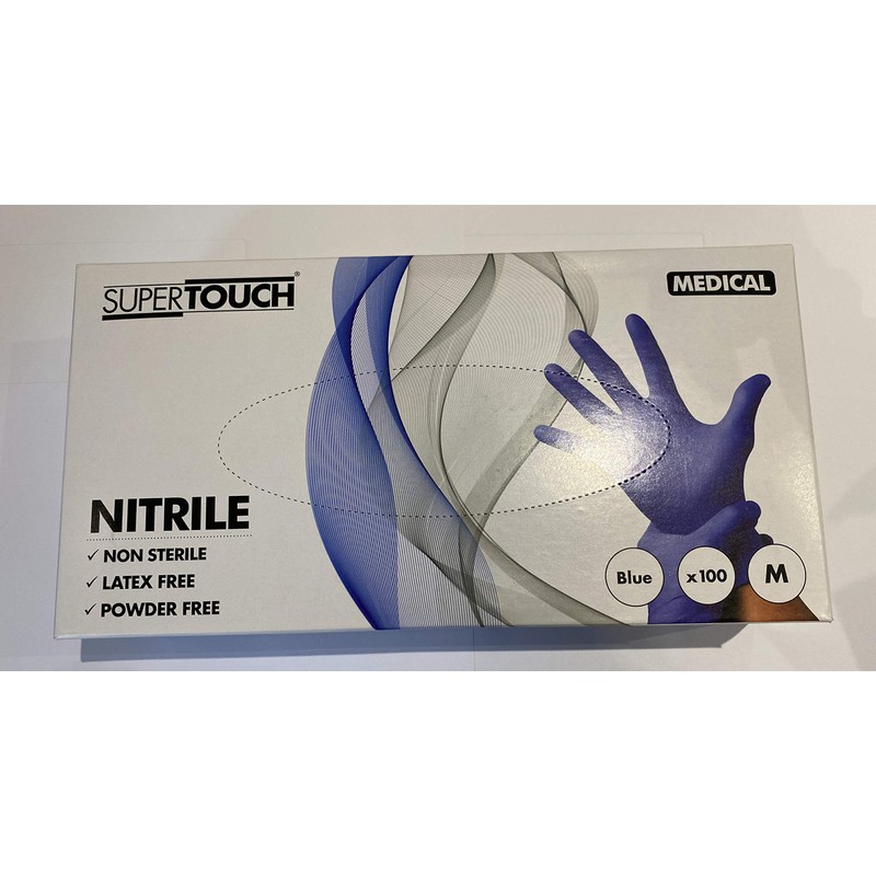 Super Touch - Nitrile Gloves - Medium - Powder Free