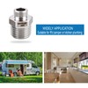 1/2 to 3/8 Water Line Adapter, 304 Stainless Steel Compression