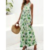BTFBM Womens Summer Maxi Dresses 2025 Casual Sleeveless V Neck