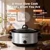 6 Quart Slow Cooker with Locking Lid, Removable Stoneware &