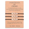 YELUWA Partners in Crime Bracelets for 3 Best Friend Handcuff