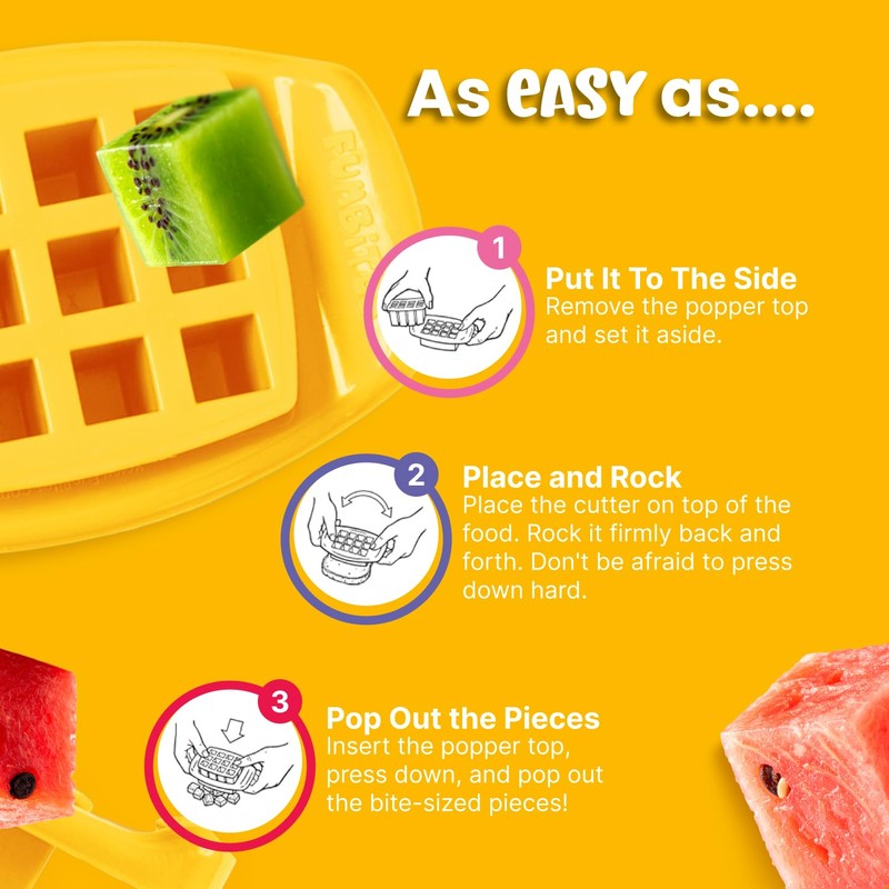 FUNBITES Sandwich Cutter for Kids Lunch, Mini Cookie Cutters, Bento