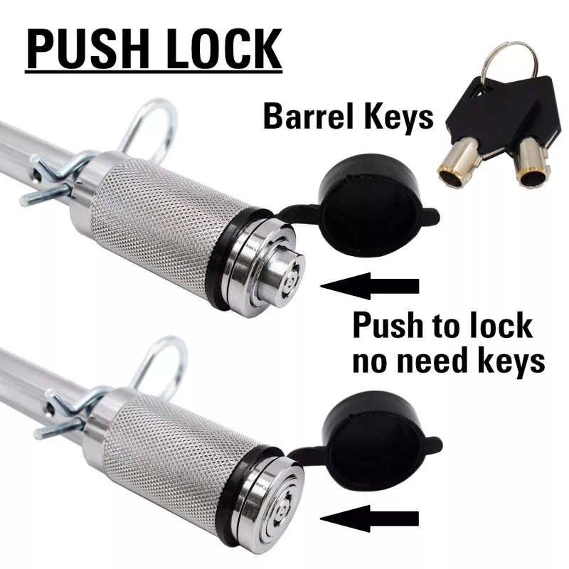 TowWorks 5/8" Trailer Hitch Locking Pin with Double Safety and