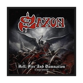 Razamataz Saxon Hell Fire And Damnation Woven Patch One Size