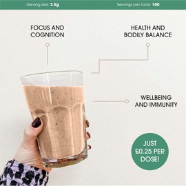  Lion's Mane Mushroom Powder 250g - 34%+ Beta Glucans - High Strength Nootropic for Brain Support & Focus - 3-Month Supply - Vegan & Non-GMO