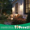 White Outdoor Lights for House, LED Exterior Front Porch Light