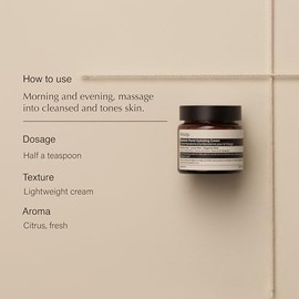 Aesop- Crema hidratante facial de mandarina | Fórmula hidratante que refresca, tonifica y equilibra la piel | Con