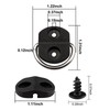 VEHIRIE 6 Pcs D-Ring Tie Downs Small D-Rings Anchor Lashing