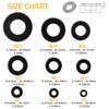 VIGRUE 684Pcs Metric Flat Washers Assortment Kit, M2 M2.5 M3