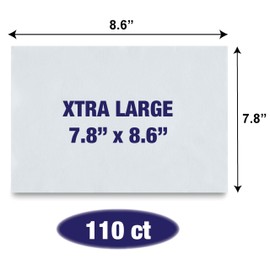 110 Pack Pet Grooming Wipes - Large & Extra-Large Sizes - Lavender, Aloe, & Unscented Variations - Hypoallergenic & Extra Durable - Perfect for Dogs & Cats, 8.6"x7.8"