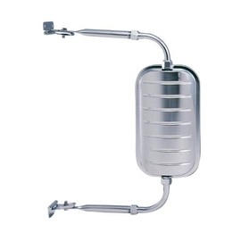 K Source Universal Replacement Mirror Head - Driver & Passenger Side, 6" x 11" Glass, Jr. West-Coast Style, Chrome Finish, Easy Install, For Trucks & Vans