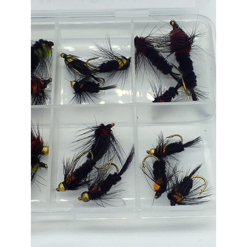 Fly Fishing Montana Mixed Selection Pack of 24 Flies in