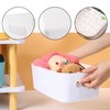 GAOGAN 12Pcs Plastic Storage Basket with Handles, Plastic Storage Boxes