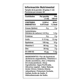 Suplemento Sistema Inmune Liquido Con 60 Tomas B Life Sabor Naranja