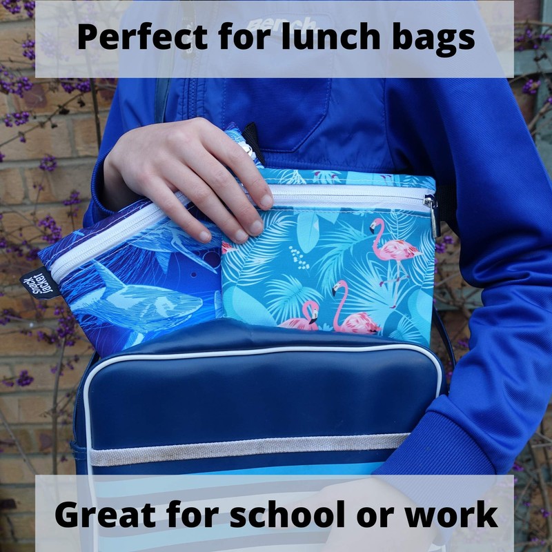 SnackJacket Reusable Sandwich & Snack Bags - Set of 2