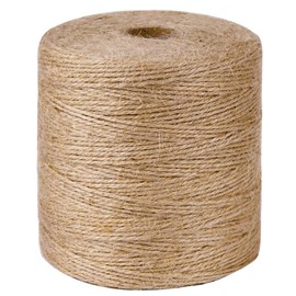 PerkHomy Natural Jute Twine 1800 Feet Long Twine String for Crafts Gift Wrapping Packing Gardening Crochet Knitting Macrame Decor (1800 FT * 2mm (3Ply))