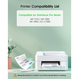 812XL Ink Cartridges Combo Pack Remanufactured to use with Epson 812 812 XL T812XL 812XL Ink Cartridge Epson Work for Workforce Pro WF-7840 WF-7820 WF-7310 EC-C7000 Printer（4 Pack,812XL）