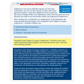Doppelherz Doppelherz Magen-Gel - Medizinprodukt bei Sodbrennen, Säurereflux und säurebedingten Magenbeschwerden - auch bei Sodbrennen in der Schwangerschaft geeignet - 50 Portionsbeutel