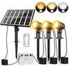 CLY Solar Landscape Spotlights, Solar Lights Outdoor IP66 Waterproof, Remote
