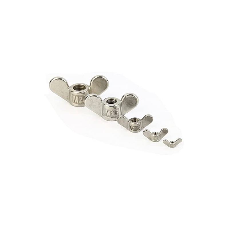 Wing Nuts M8 Stainless Steel Precision Cast Butterfly Nut Screws