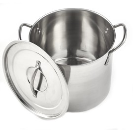IMUSA USA Stainless Steel Stock Pot 20-Quart, Silver