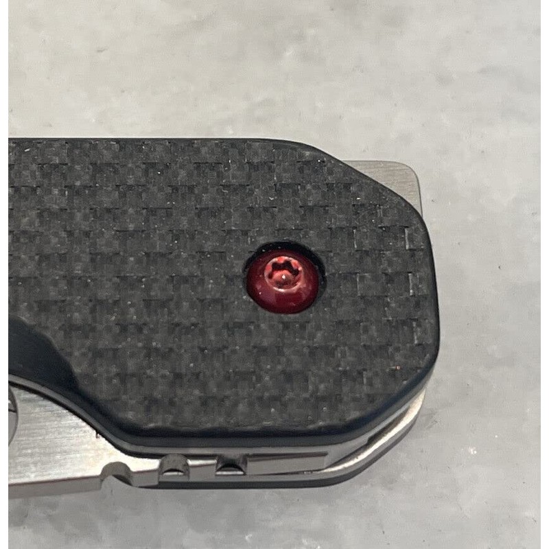Red Stainless Steel Screws Set For Spyderco Smock C240CFP Knife