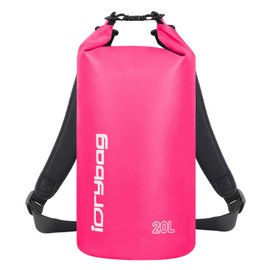 IDRYBAG Dry Bag Waterproof Floating, PVC Waterproof Bag Roll Top, 15L Dry Bag Kayak Storage for Kayaking, Boating, Rafting, Swimming, Hiking, Camping, Travel, Beach