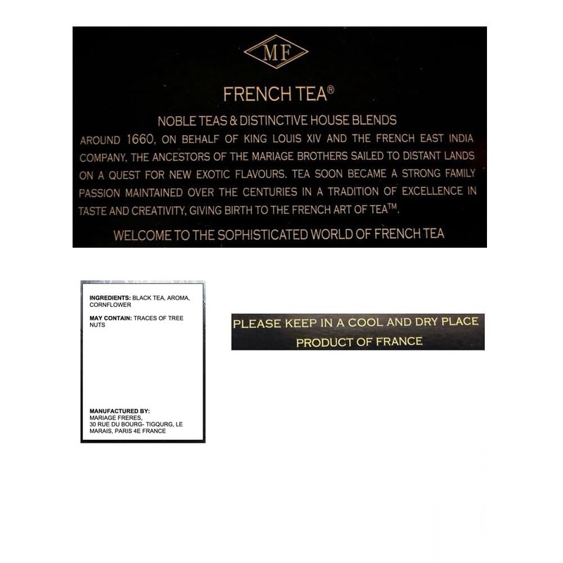 Mariage Freres Earl Grey French Blue, Black Tea 100g 3.5oz