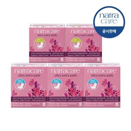 Natracare Ultra Extra Pads bundle of 5, 1) 2 extra small + 3 medium size / 나트라케어  울트라엑스트라 패드 5개 묶음구성, 1) 엑스트라 소형2개+중형3개