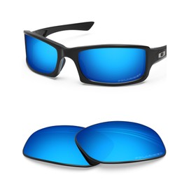 BlazerBuck Anti-salt polarised replacement lenses for Oakley Fives Squared, Ice blue polarised