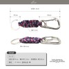 TRIUMPHAL kycrkh-001oya Paracord Key Chain Carabiner Outdoor, b