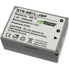 Wasabi Power Battery for Canon NB-7L and Canon G10, G11, G12, PowerShot SX30 is