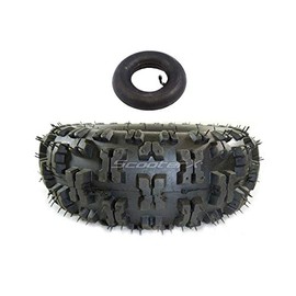 ScooterX 300x4 Inner Tube and Tire Combo Compatible with Gas Scooter X-treme Razor Go Ped [3207] + [3101]