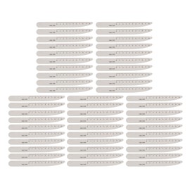 50pcs Washable Reusable Nail File with Scale Professional Home Salon Nail Buffering File Manicure Tool