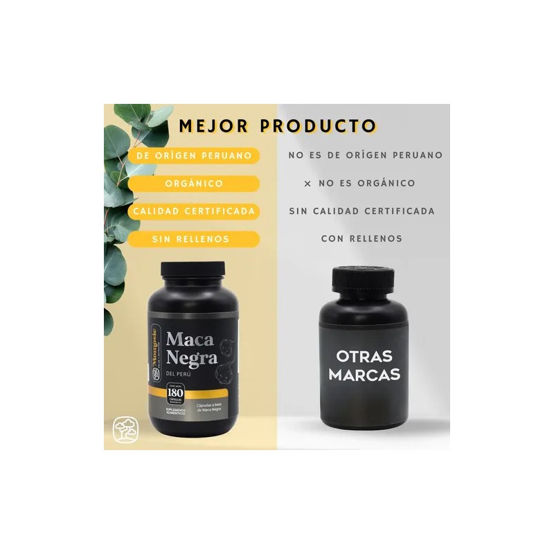 Maca Negra Momosie para Salud Masculina en Cápsulas