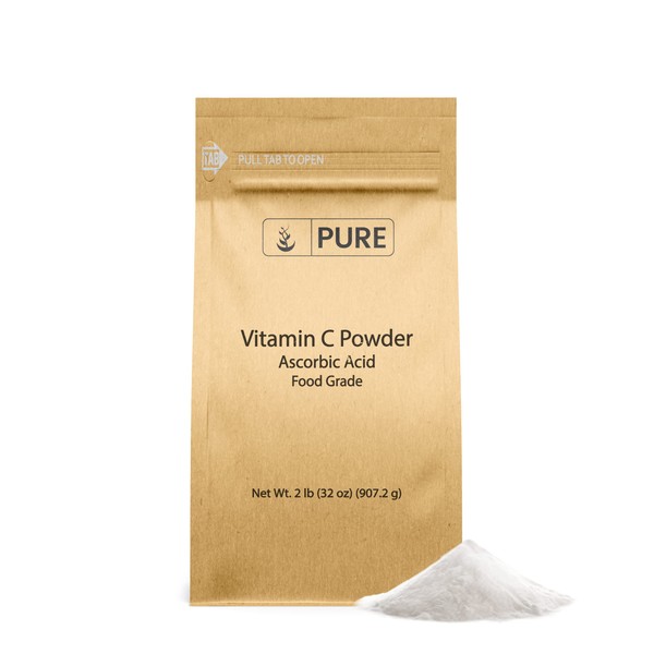 PURE ORIGINAL INGREDIENTS Vitamin C Powder (2 lb) Ascorbic Acid, Non GMO, Dietary Supplement