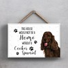 Global Designs Pets & Paws - Rope Plaque Brown Cocker