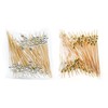 200pcs Disposable Fruit Skewers Bamboo Skewers Flower Skewers Fruit Fork