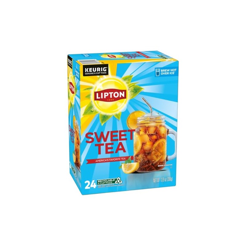 Lipton Iced Tea K-Cup Pods, Sweet Tea & Unsweetened Tea
