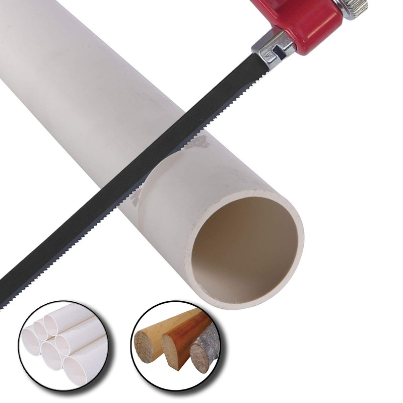 HAUTMEC 150mm Junior Hacksaw & mitre Block Set 10Pc. 6"