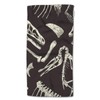 HGOD DESIGNS Hand Towel Dinosaur,Monochrome Dinosaurs Fossil Pattern Hand Towel