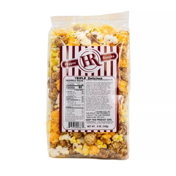 HR Poppin' Snacks Triple Delicious Popcorn | Made in Small