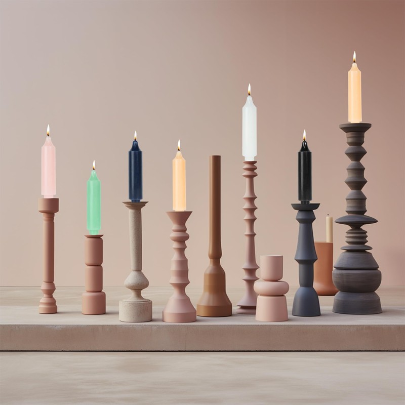 LPUSA Short Taper Candles 6 inch Candle Sticks Unscented Dinner