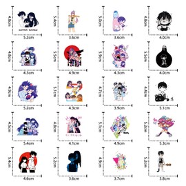 145Pcs Cool Omori Game Stickers Pack, Horror Cartoon Aesthetic Vinyl Waterproof Decal for Water Bottle, Laptop, Phone, Scrapbook, Journal for Party Supply Favor Decor