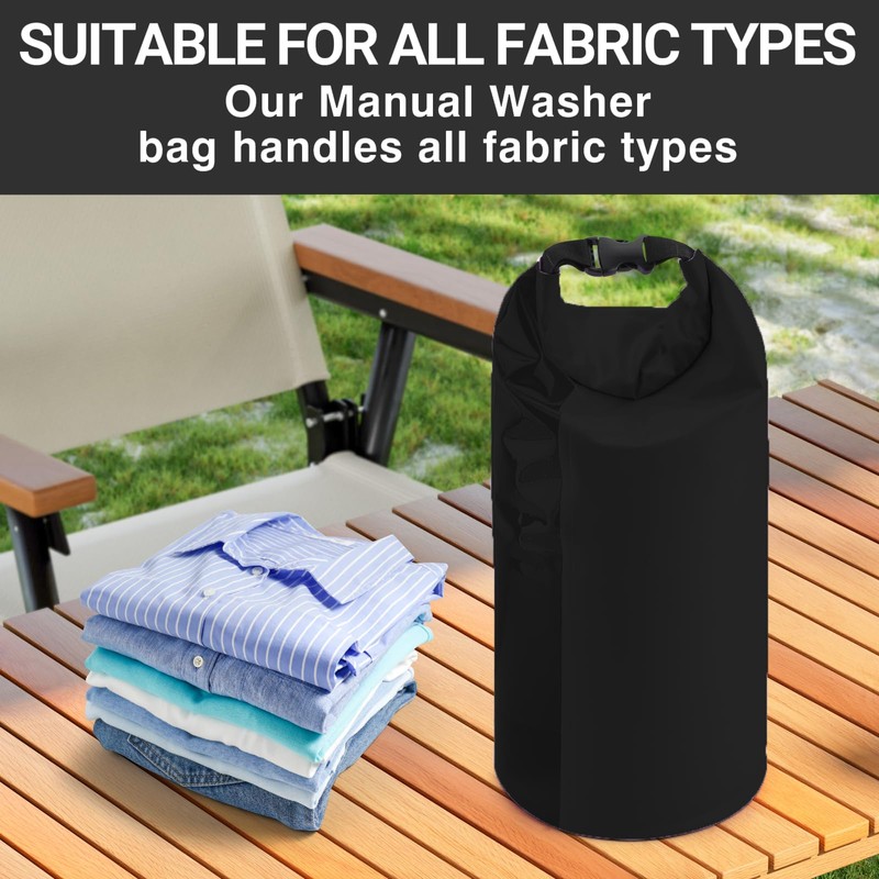 Wash Bag Camping & Retractable Washing Line - Durable Wash