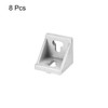 sourcing map 8Pcs Inside Corner Bracket Gusset, 42x42x43mm 4545 Angle