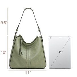 Montana West Hobo Bag for Women Designer Purses and Handbags Shoulder Bags with Guitar Strap,MWC-128AGN