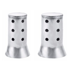 Riloer Silver Plug-In Baffle Muffler, Universal And Removable Motorcycle Exhaust Pipe, Stainless Steel Muffler Db Killer For Motorcycles, Diam. 60Mm, 2 Pcs